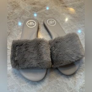 Sorel Women's Charcoal Fur flats